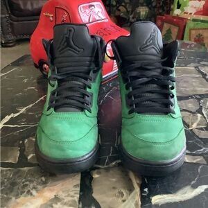 Authentic Jordan retro 5 Oregon duck green apple mens sneakers size 10.5